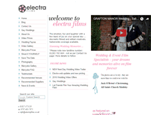 Tablet Screenshot of electraweddingfilms.co.uk